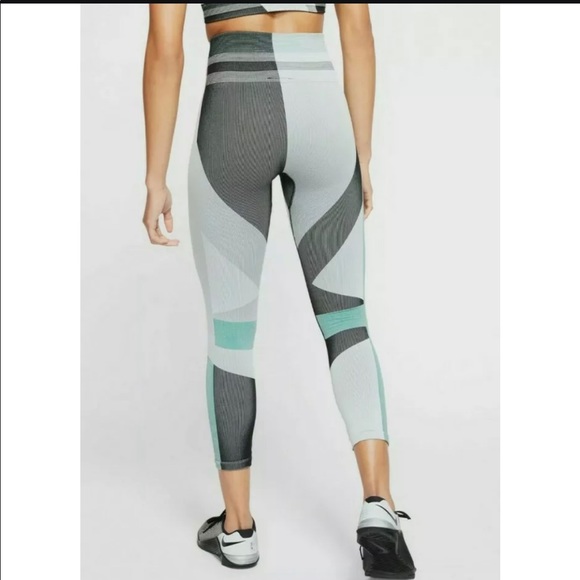 WOMEN'S NIKE SCULPT LUX ICON CLASH 7/8 HIGH RISE RUNNING TIGHTS XS - Picture 2 of 7